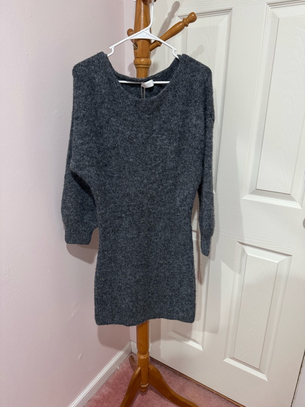 SOLD NWT Meshki Rafferty Boat Neck Knit Mini Dress - Picture 2 of 5